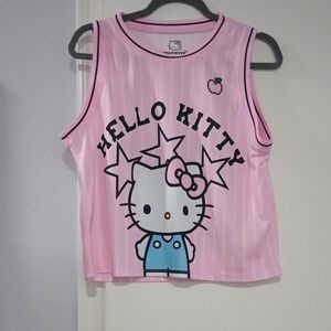 Hello Kitty Pink & Blue Sleeveless Tank Top